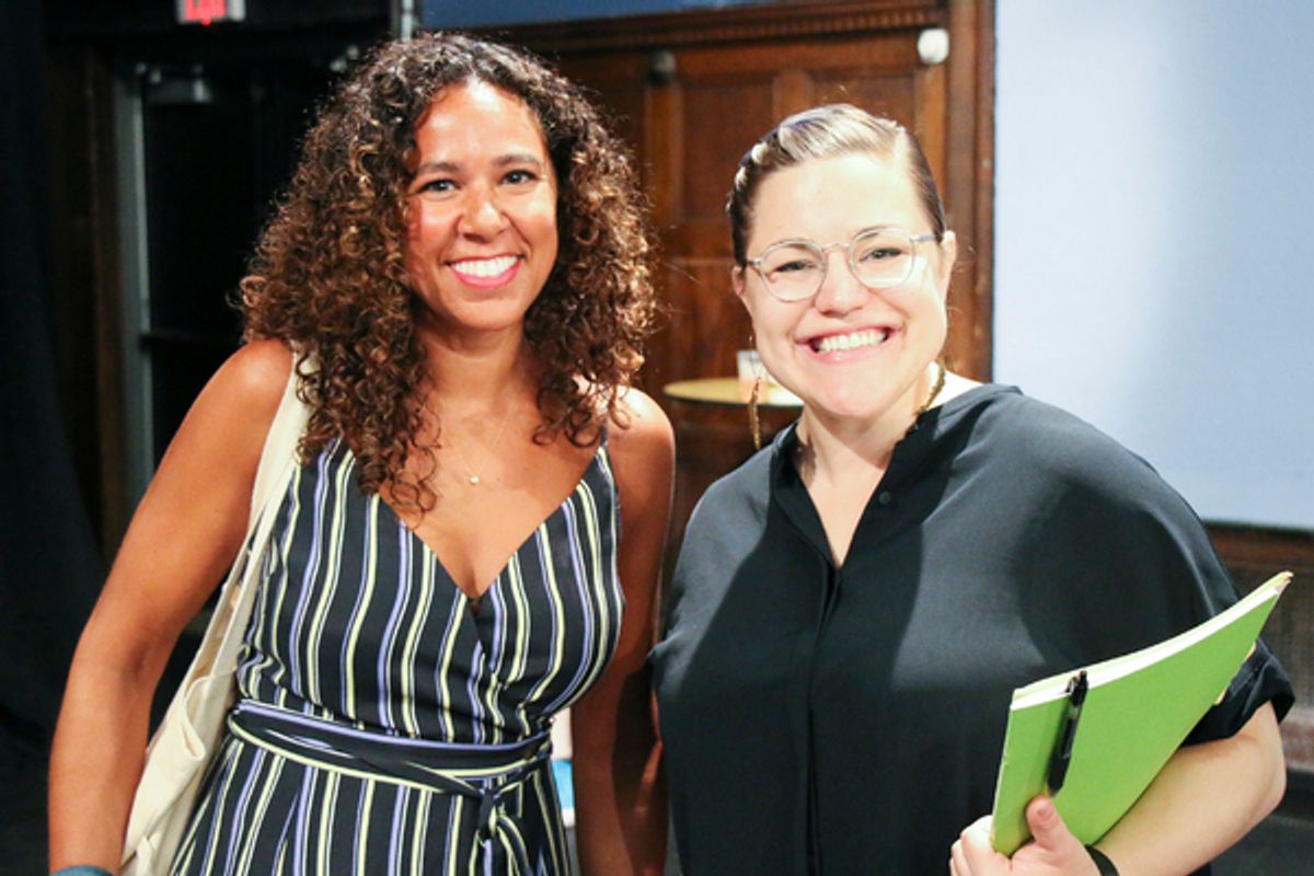 Costume Designer Kara Harmon and Associate Producer Rebecca Bradshaw at the Meet and Greet at 
