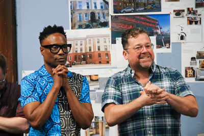 Director Billy Porter and Huntington Artistic Director Peter DuBois Photo
