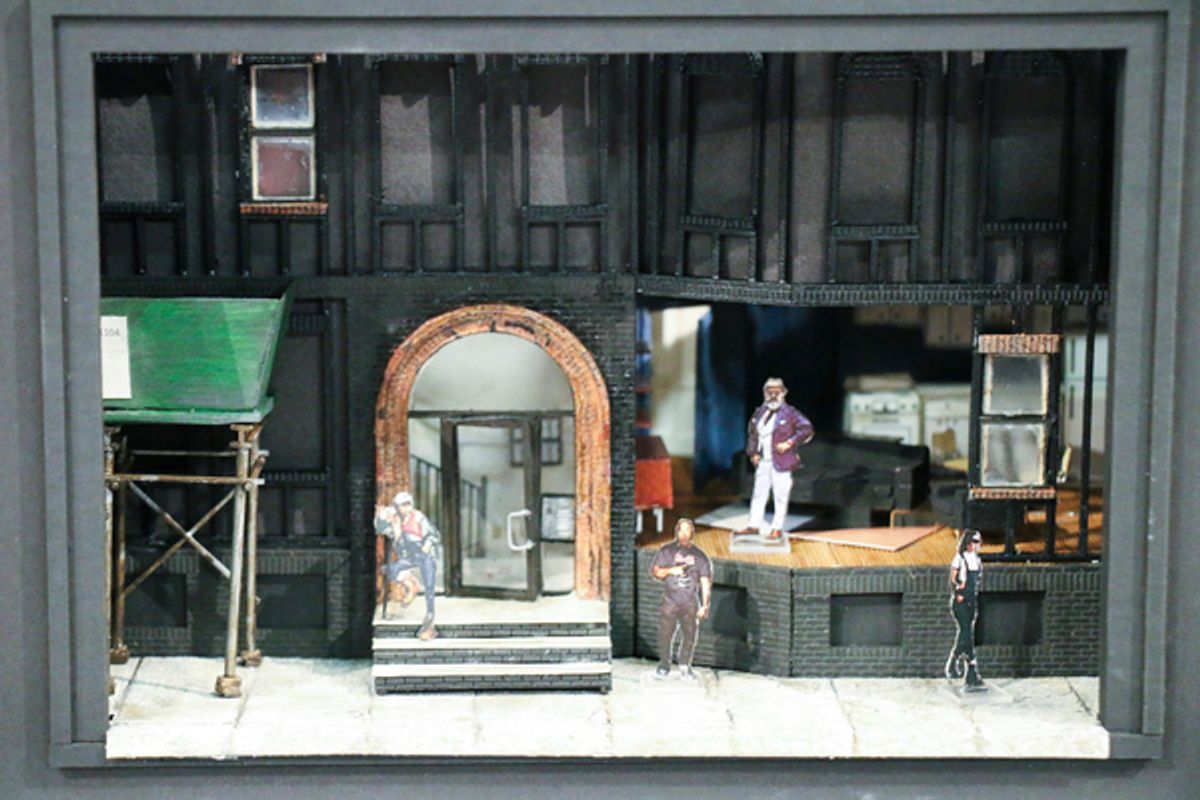 The set model designed by Scenic Designer Clint Ramos at 