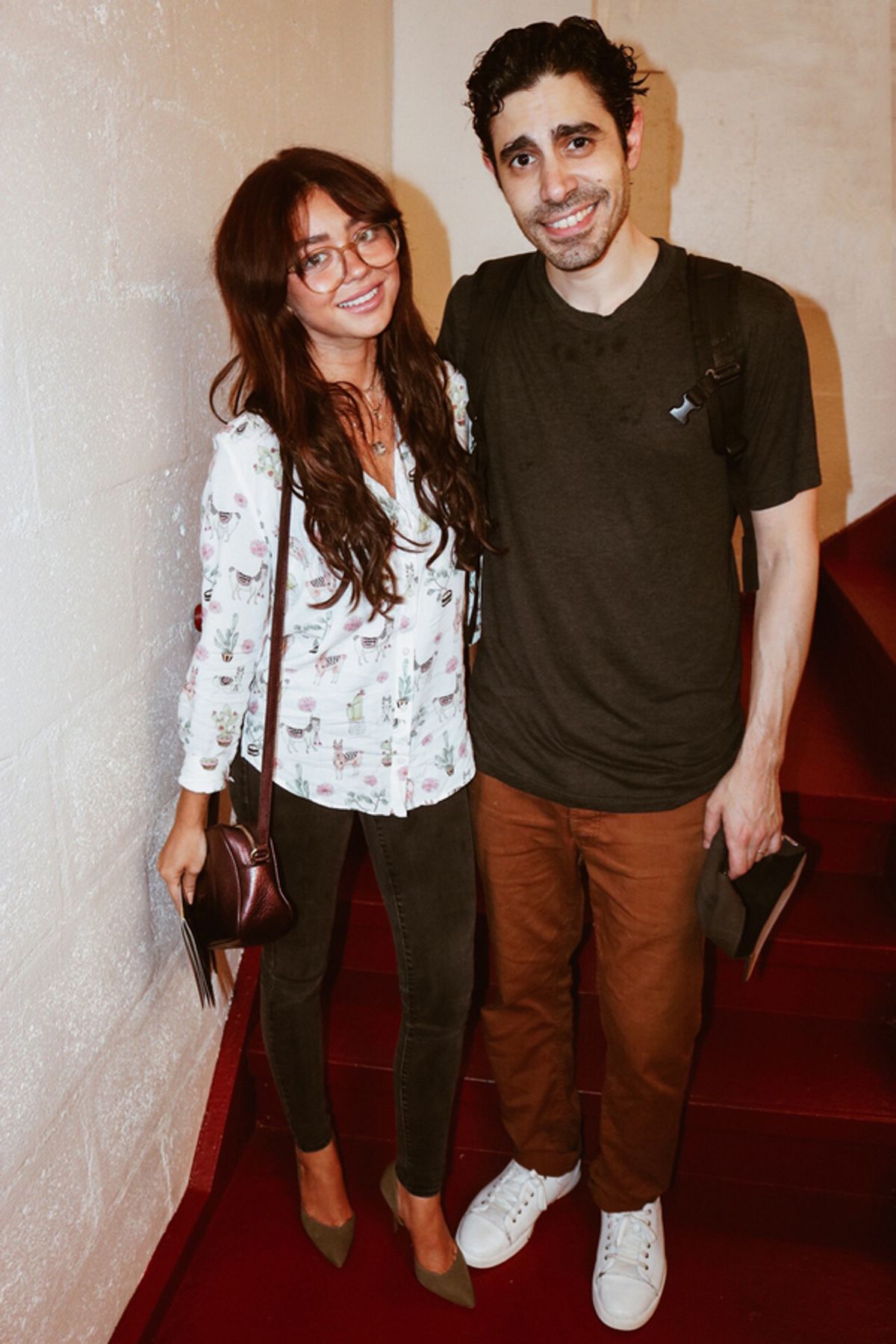 Sarah Hyland and Damon Daunno at 