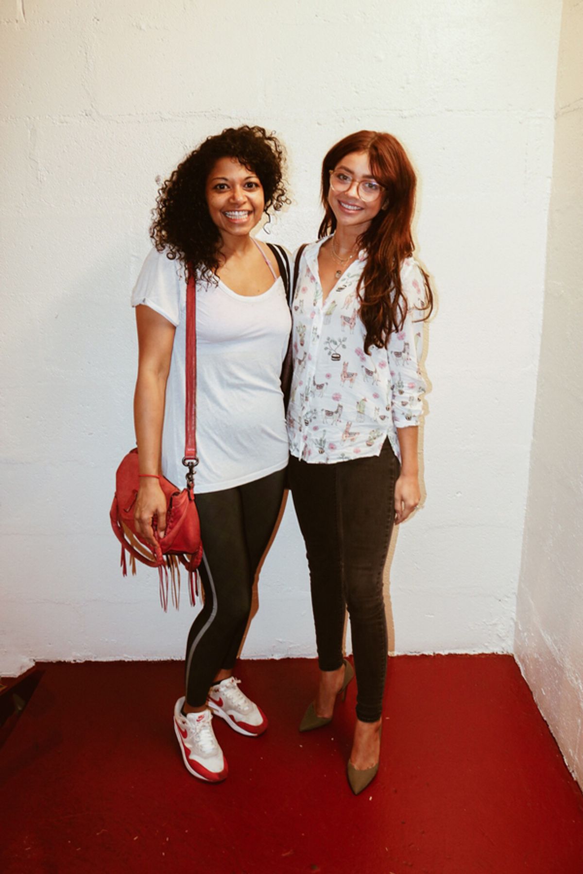 Rebecca Naomi Jones and Sarah Hyland at 