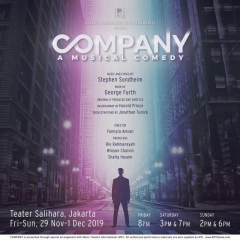 BWW Previews: JAKARTA PERFORMING ARTS COMMUNITY to Bring Sondheim's COMPANY to Jakarta This Year  Image