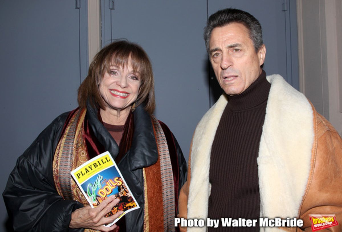 Valerie Harper & husband Tony arriving for  the Opening Night Performance ]f ' GUYS and DOLLS '  at the Nederlander Theatre in New York City.
March 1, 2009 at 