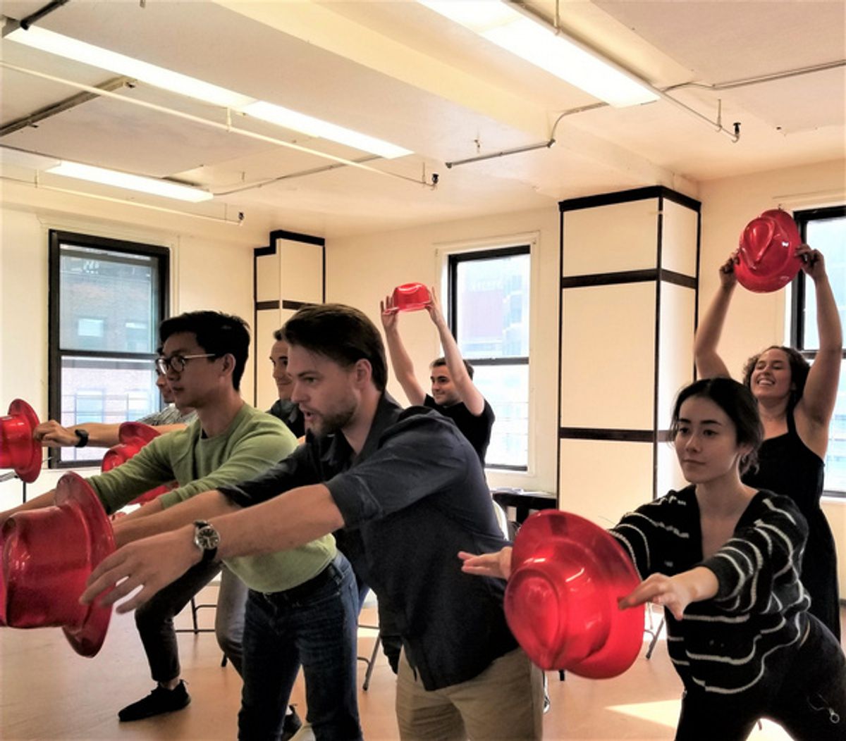 Matheus Ting, Steven Czajkowski, Laura Hetherington and the cast of GATSBY at 