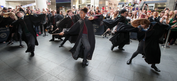 Photo Flash: HARRY POTTER AND THE CURSED CHILD Celebrates The Annual Hogwarts Express Countdown At King's Cross — photo 3 of 5