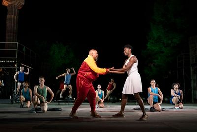 James Monroe Iglehart and Jelani Alladin with 10 Hairy Legs Photo