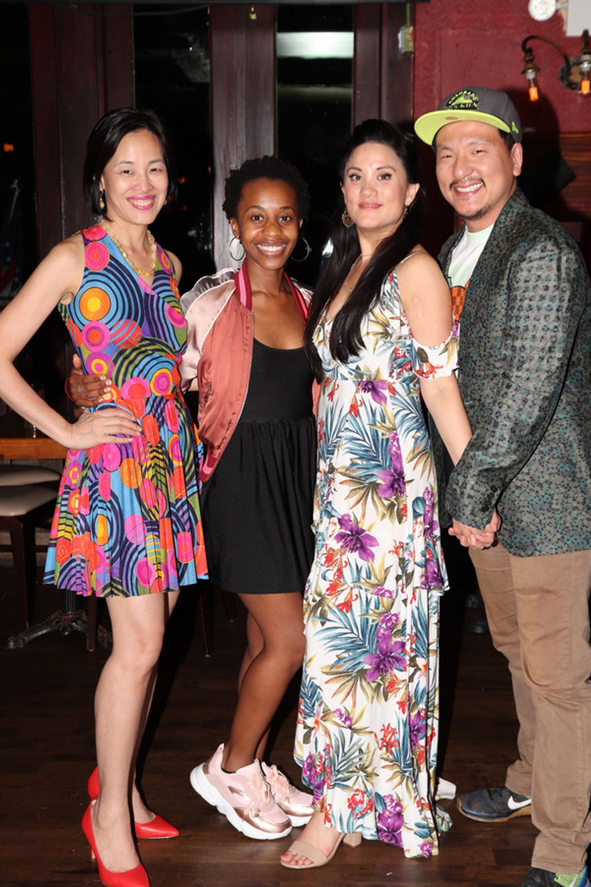 Lia Chang, Mirirai Sithole, Diane Phelan and Brian Kim. Photo by Garth Kravits at 