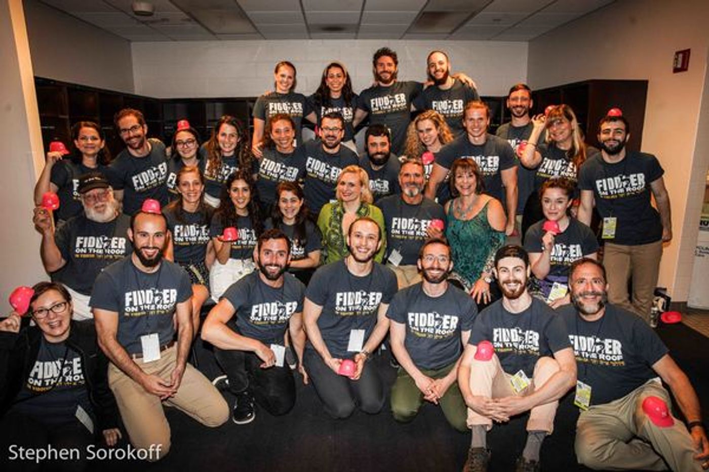 Photo Coverage: The Cast of FIDDLER ON THE ROOF IN YIDDISH Sings the National Anthem at Yankee Stadium Photo Coverage: The Cast of FIDDLER ON THE ROOF IN YIDDISH Sings the National Anthem at Yankee Stadium Image