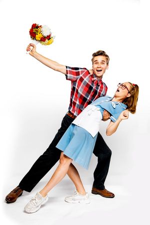 Joe Sugg and Laura Baldwin @ BroadwayWorld Joe Sugg and Laura Baldwin Photo