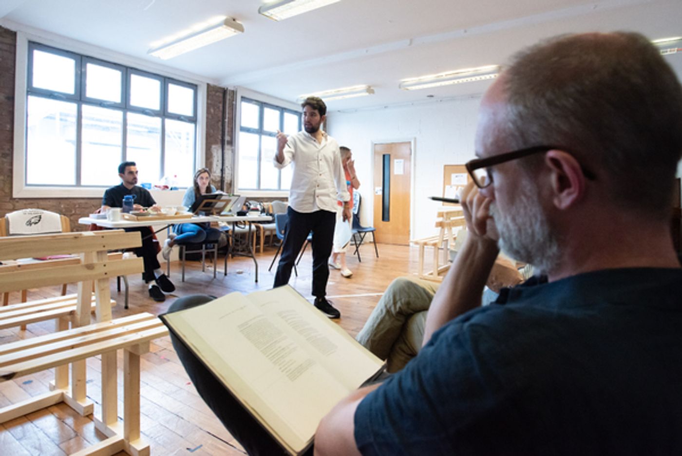 Photo Flash: Inside Rehearsal For THE PERMANENT WAY at The Vaults  Image