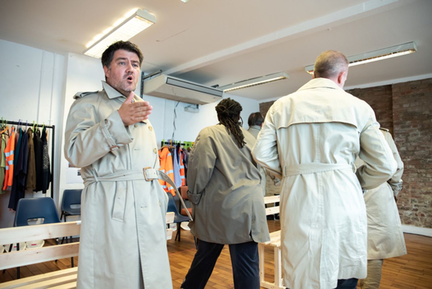 Photo Flash: Inside Rehearsal For THE PERMANENT WAY at The Vaults  Image
