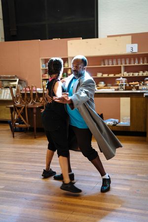 Shelley Maxwell, Lucian Msamati  Photo