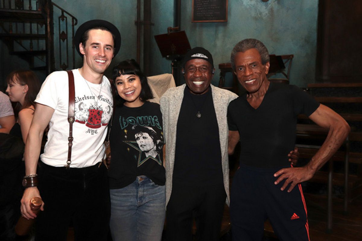 Reeve Carney, Eva Noblezada, Ben Vereen, Andre De Shields at 