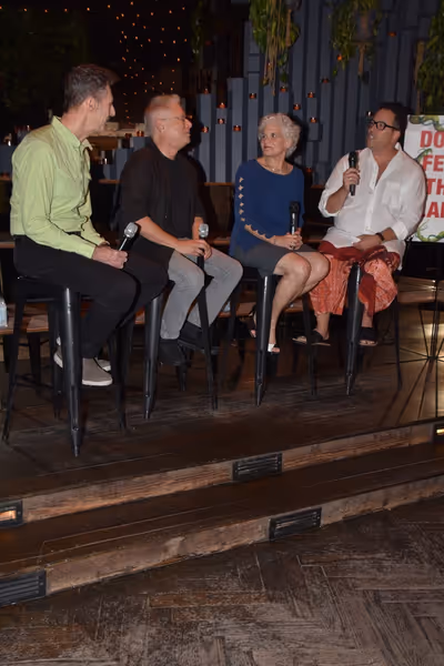 Bill Lauch, Alan Menken, Sarah Ashman Gillespie and Michael Mayer Photo