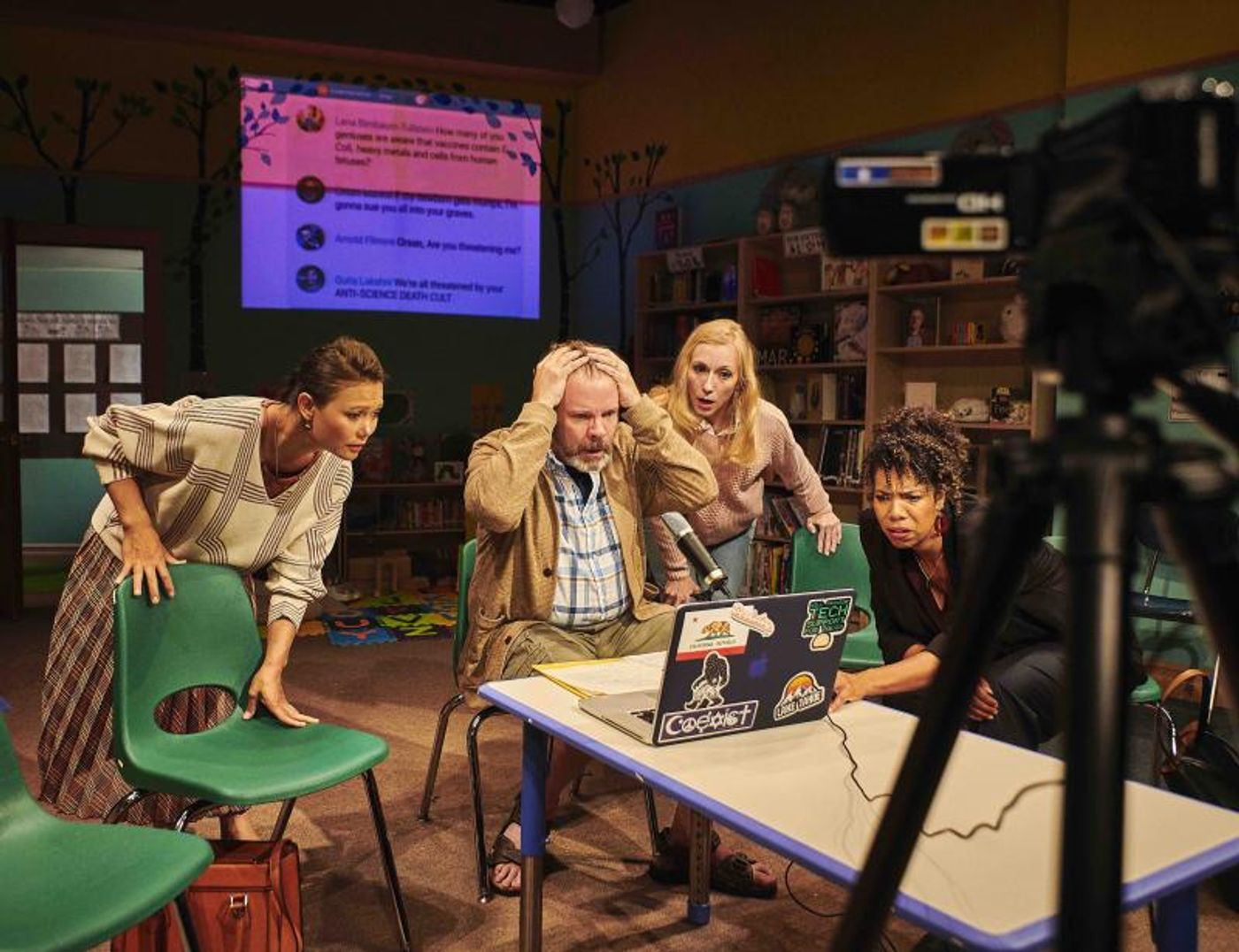 Review: A Vaccination Debate Fuels Jonathan Spector's Sharp and Empathetic Social Commentary EUREKA DAY  Image