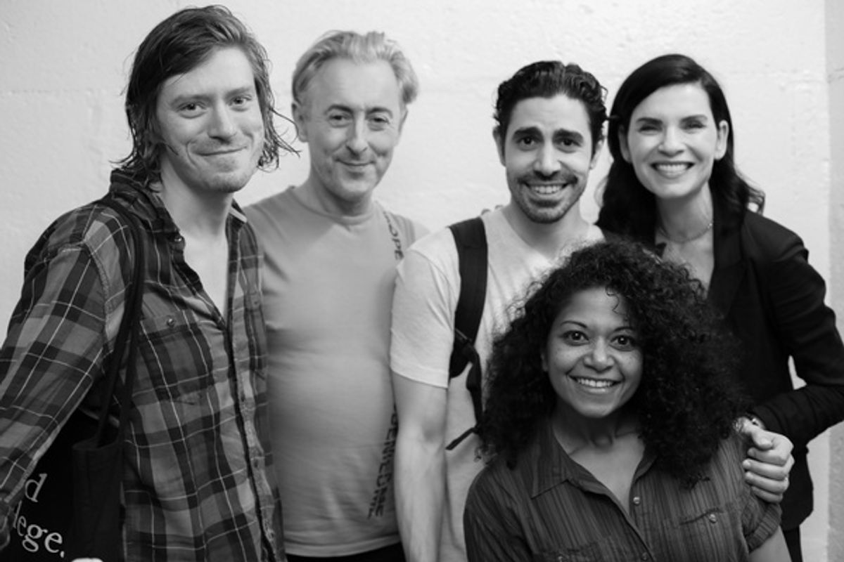 Patrick Vaill, Alan Cumming, Damon Daunno, Juliana Margulies and Rebecca Naomi Jones at 