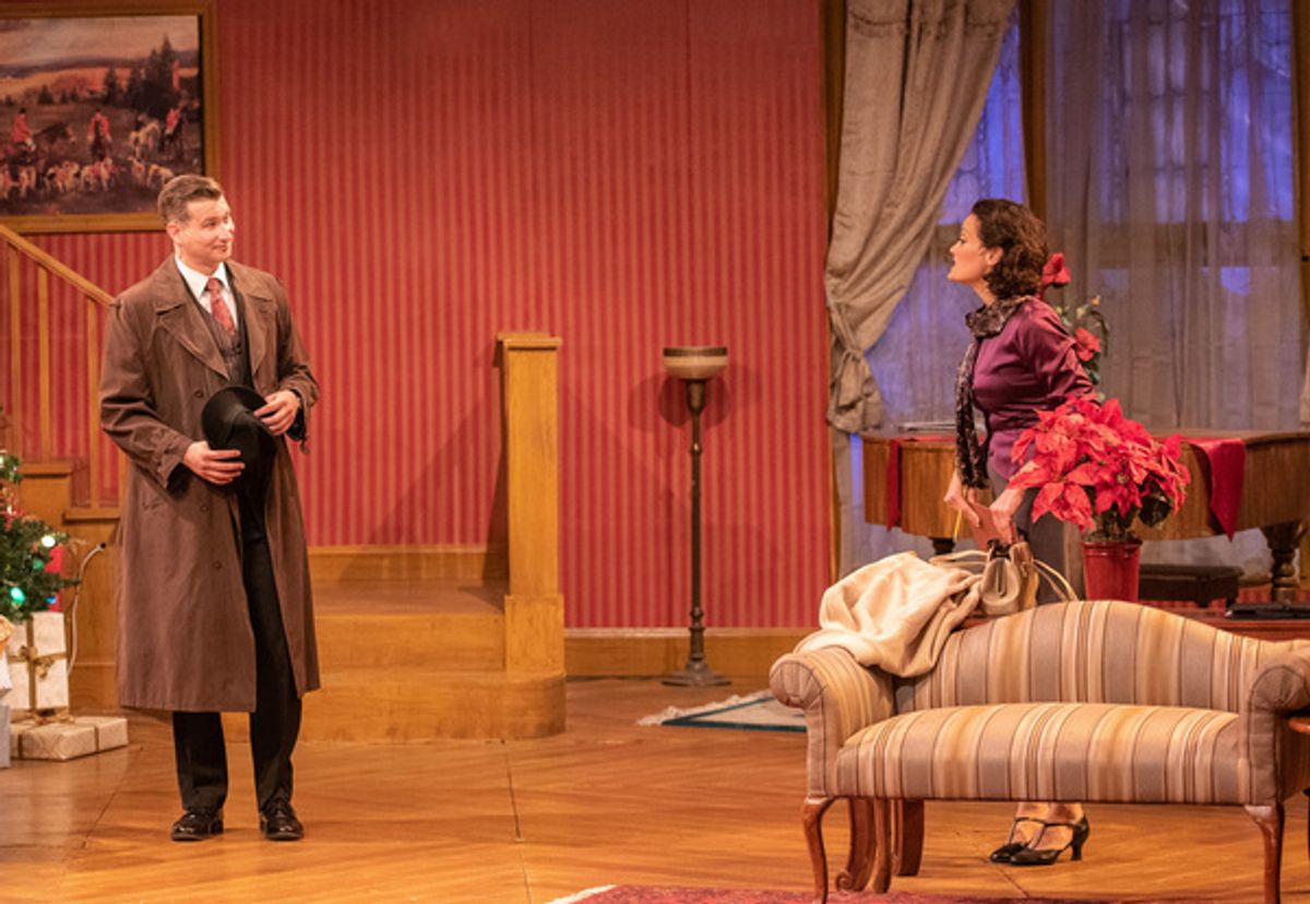 Zander Gawn as Bert Jefferson and Kristie Ohlinger as Maggie Cutler. at 