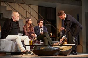 Harry Groener, Idina Menzel, Eli Gelb, Will Brittain Photo