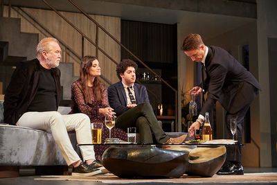 Harry Groener, Idina Menzel, Eli Gelb, Will Brittain Photo