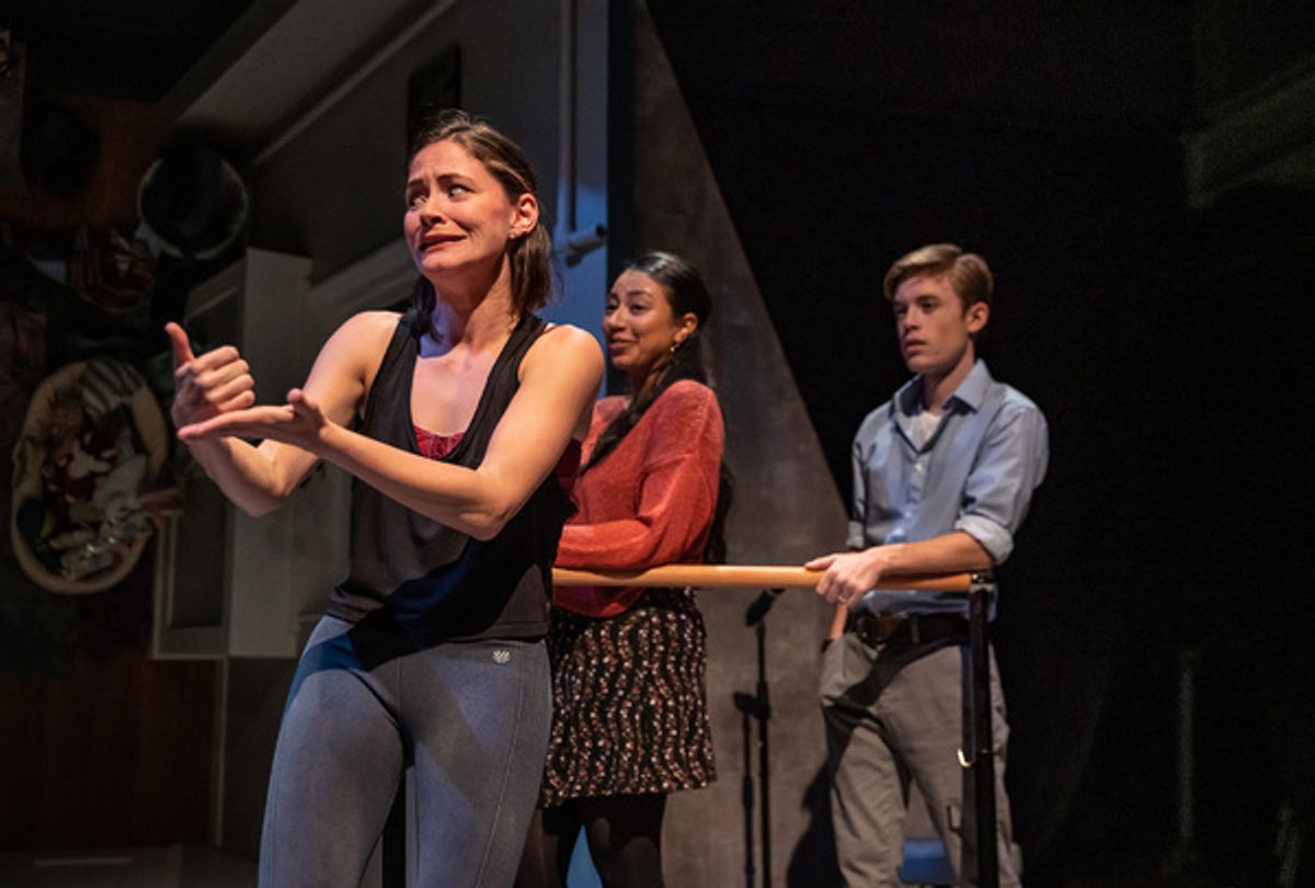 Sandra Mae Frank, Natalie Camunas, Nick Apostolina  at 