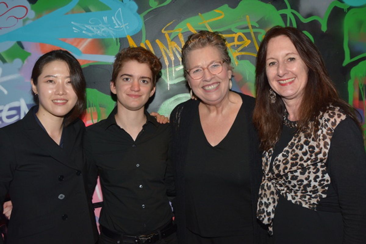 Tonight's Band- Dayeon Seok (Drums), Talia Rubenstein (Guitar), Laura Bergquist (Piano) and Mary Ann McSweeny (Bass) at 