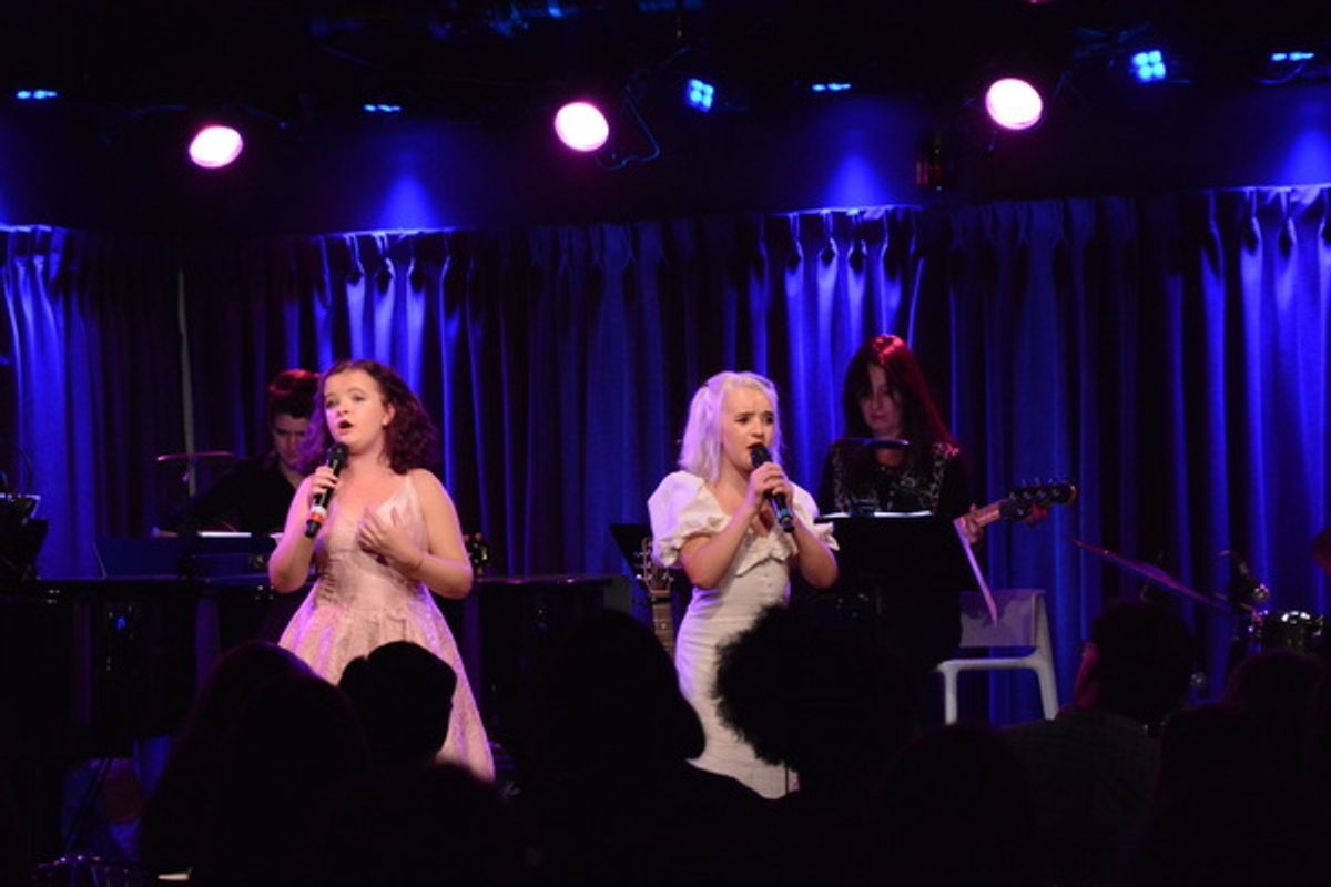 Milly Shapiro and Abigail Shapiro at 