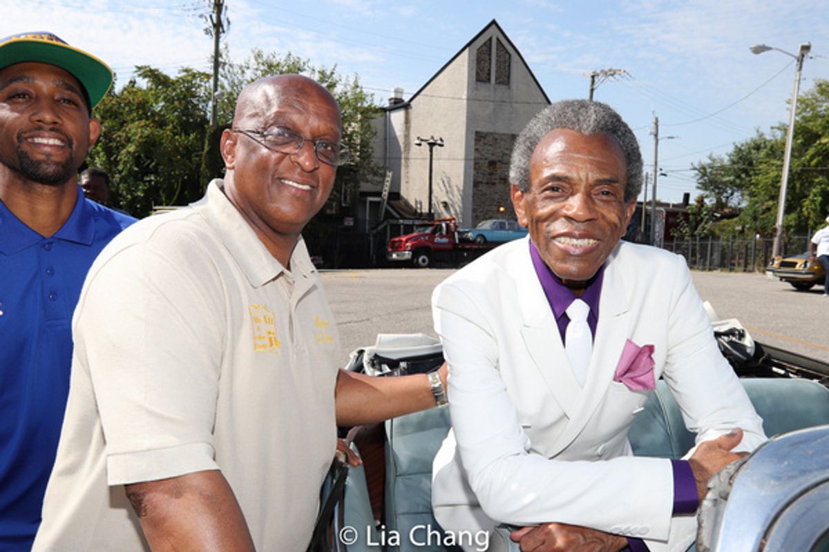 Baltimore Mayor Jack Young and Andre De Shields at 