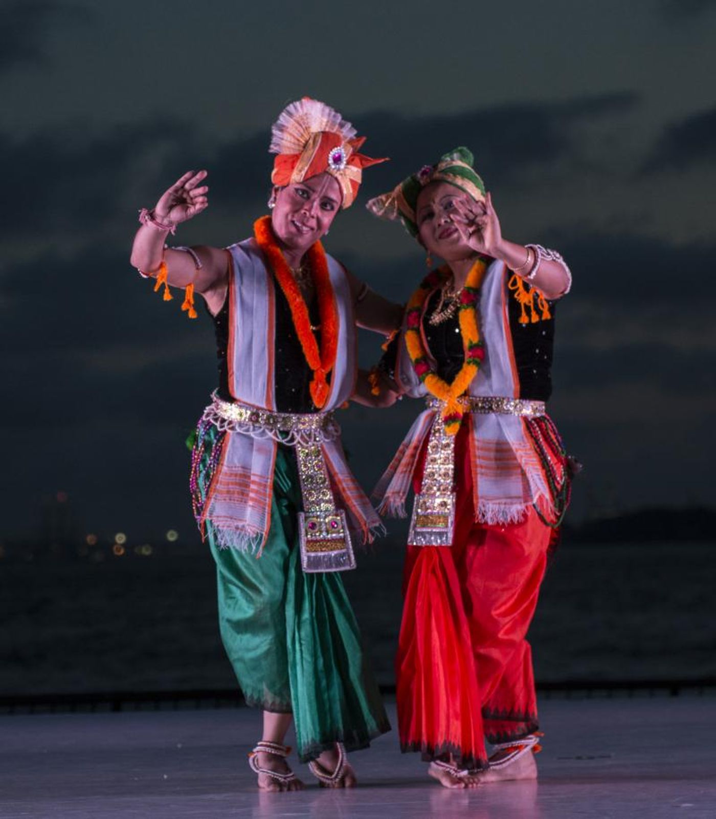 India's Independence Celebrates With Lady Liberty At Sunset For Battery Dance Festival  Image