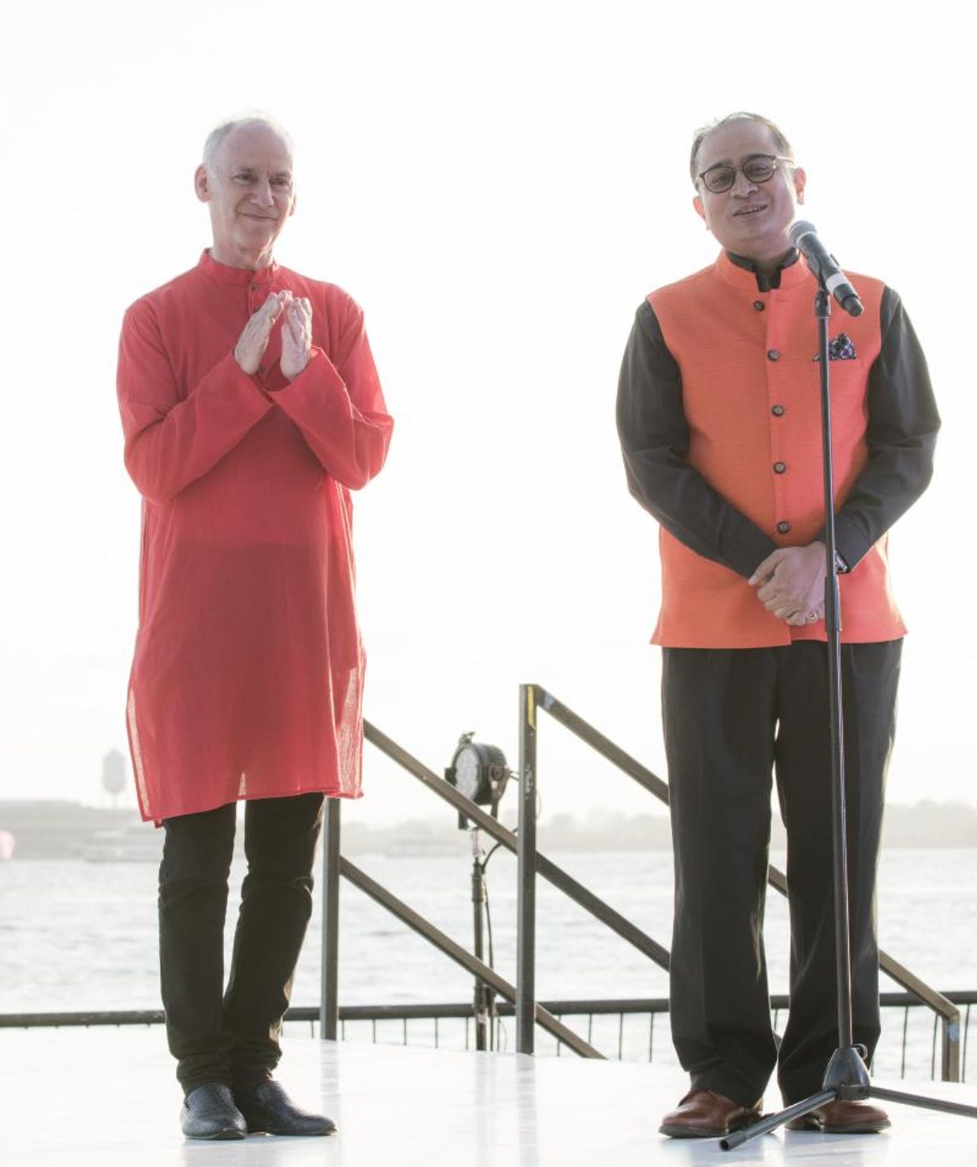 India's Independence Celebrates With Lady Liberty At Sunset For Battery Dance Festival India's Independence Celebrates With Lady Liberty At Sunset For Battery Dance Festival Image