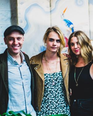 Cara Delevingne and Ashley Benson with Derren Brown Photo