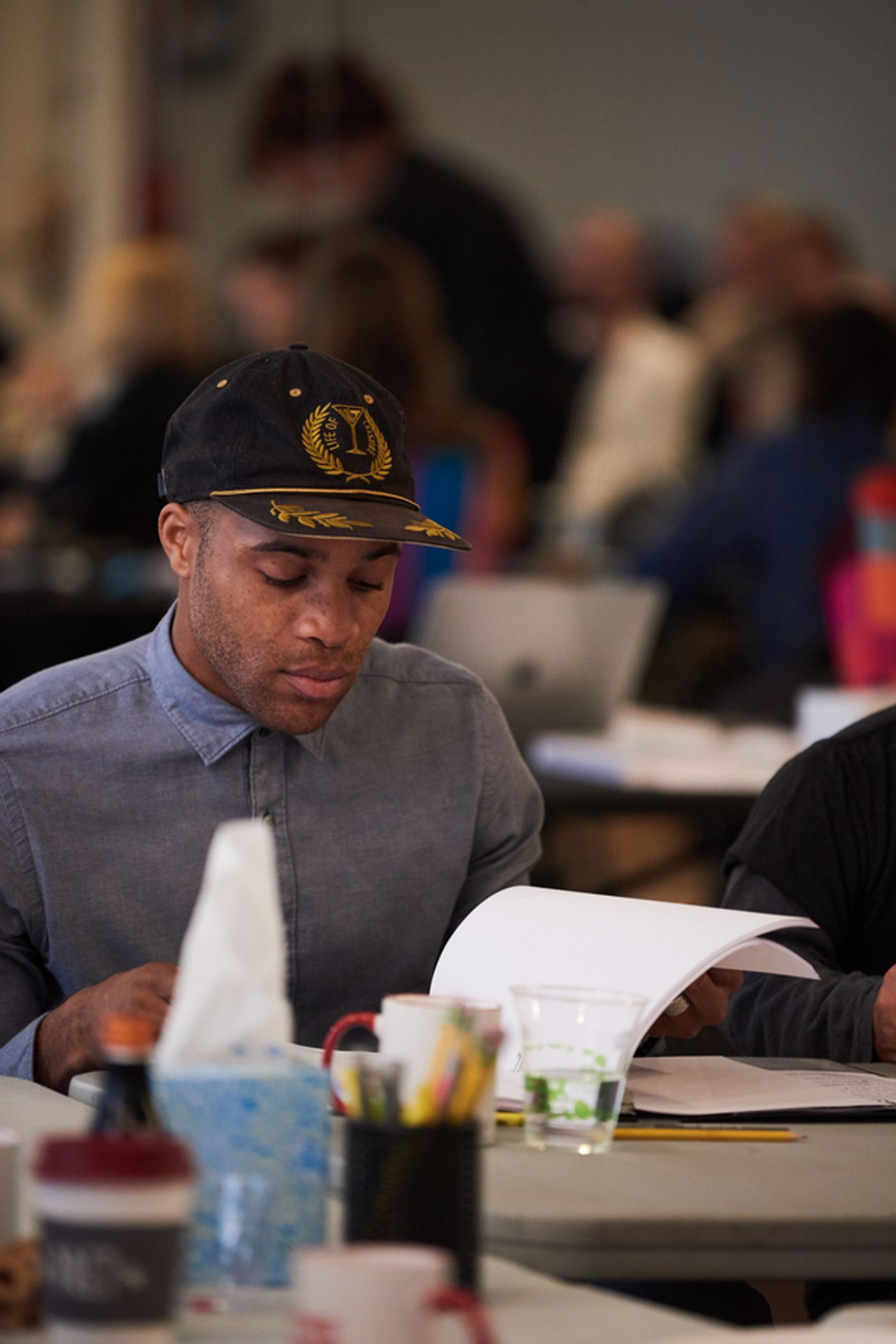 Photo Flash: Go Inside Rehearsals fore The New Group's CYRANO, with Peter Dinklage!  Image