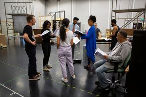 Nikolai Foster and the cast of My Beautiful Laundrette @ BroadwayWorld Nikolai Foster and the cast of My Beautiful Laundrette Photo