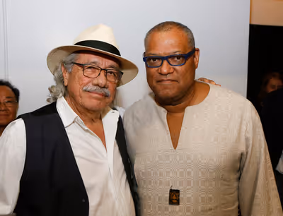 Edward James Olmos and Laurence Fishburne Photo