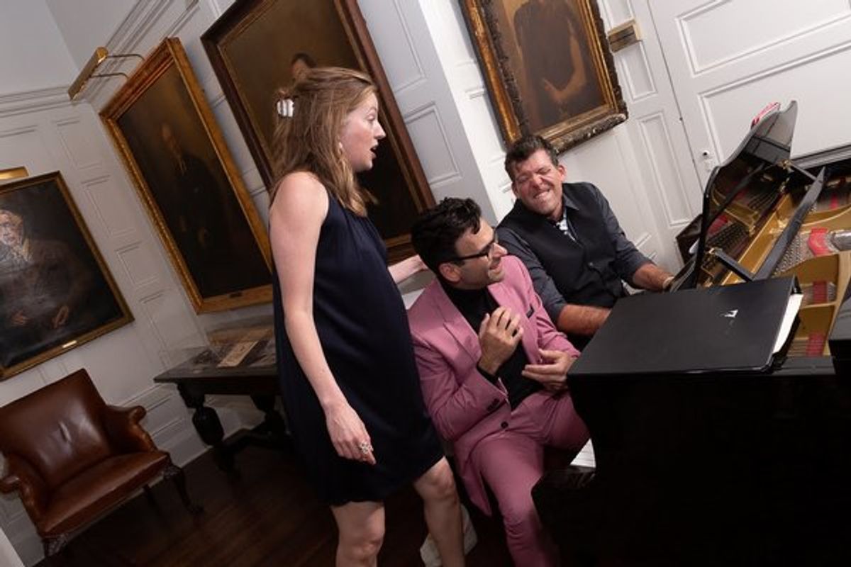 Liz Lark Brown, Joe Iconis and Nate Buccieri
 at 