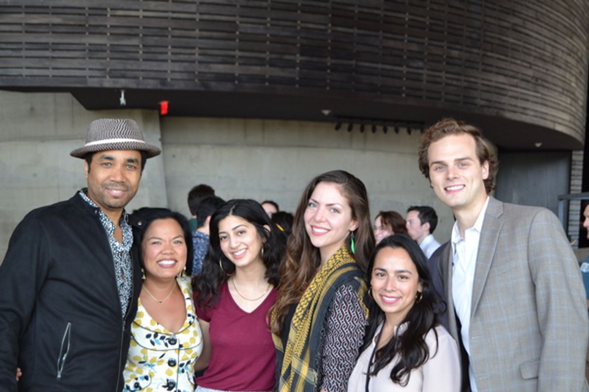 Edward Oâ€™Blenis (Alvaro Santos), Melody Butiu (Marta Lee), Shubhangi Kuchibhotla (Sarita Imari), Rachel Felstein (Annie Zahirovic), Guadalupe Campos (Eve Selinsky) and John Austin (Derril Lark) at 