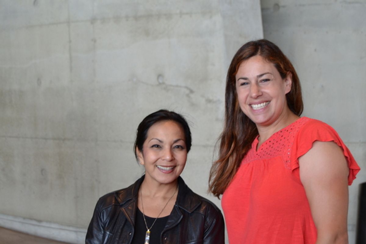 Director Seema Sueko and playwright Sharyn Rothstein at 