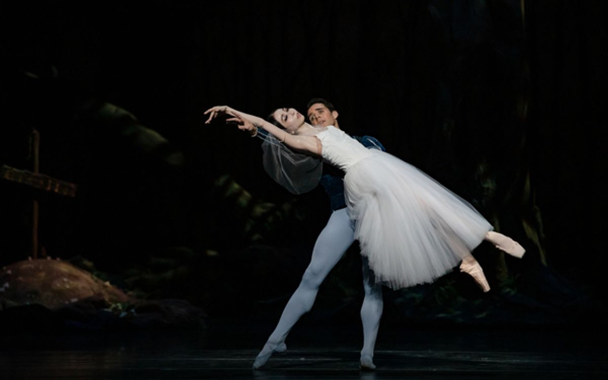 Yuriko Kajiya as Giselle and Connor Walsh as Albrecht  at 