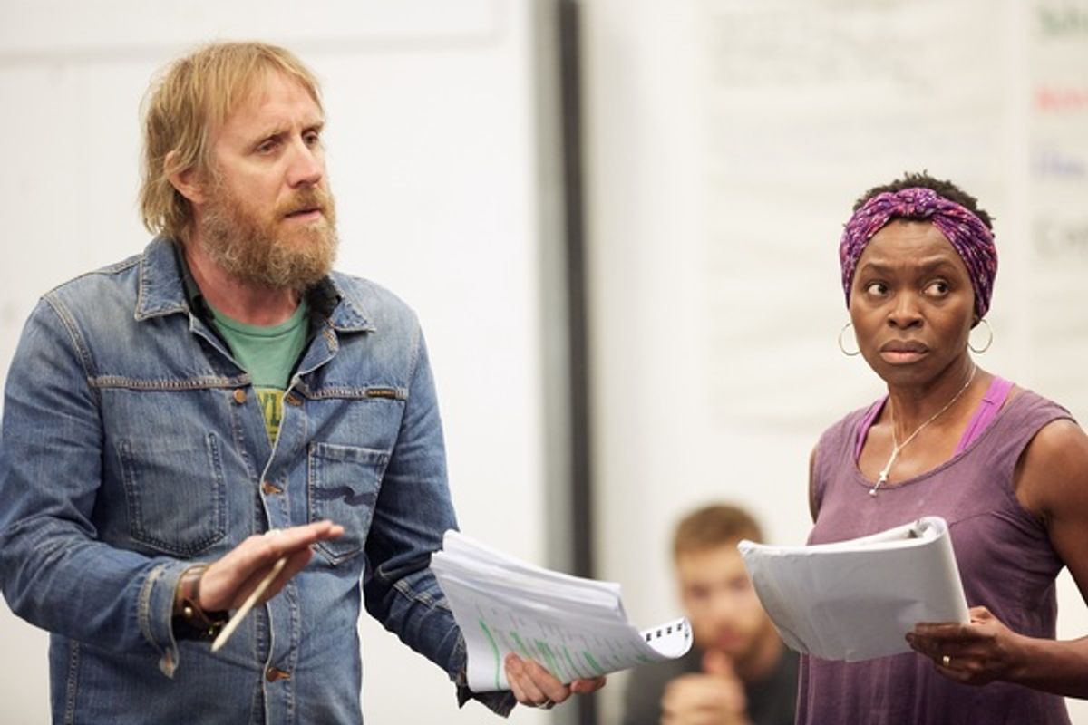 Rhys Ifans and Rakie Ayola at 