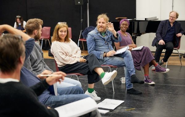 Vicky Featherstone, Rhys Ifans, Rakie Ayola and John Hardy Photo
