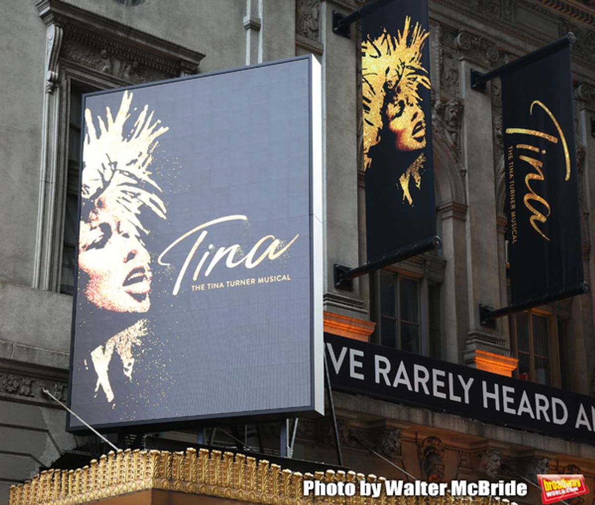 Theatre Marquee unveiling for 'Tina: The Tina Turner Musical' starring Adrienne Warren and Daniel J. Watts on September 11, 2019 at the Lunt-Fontanne Theatre in New York City.
 at 