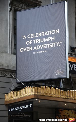 Theatre Marquee unveiling for "Tina: The Tina Turner Musical" starring Adrienne Warre Photo