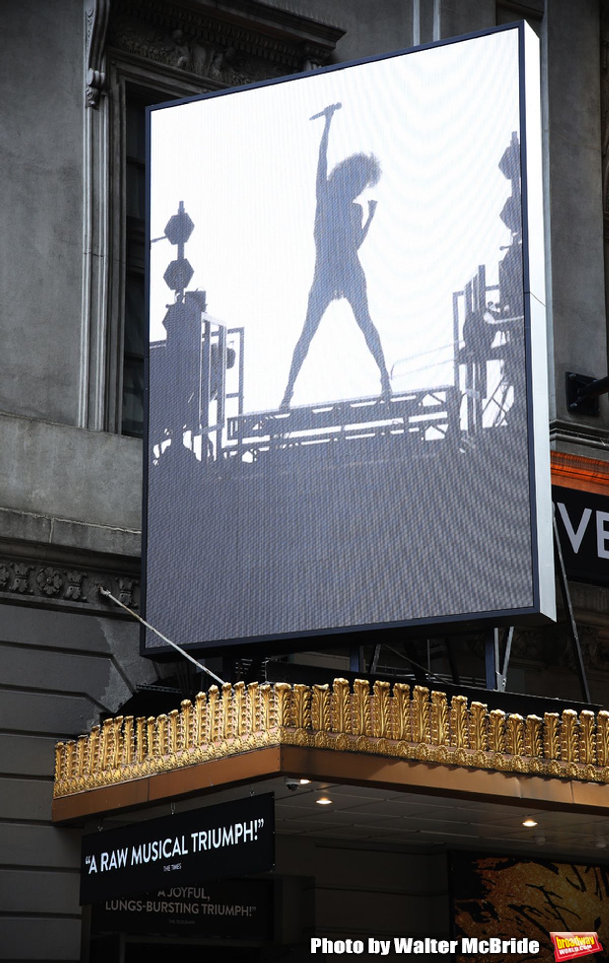 Theatre Marquee unveiling for 'Tina: The Tina Turner Musical' starring Adrienne Warren and Daniel J. Watts on September 11, 2019 at the Lunt-Fontanne Theatre in New York City.
 at 