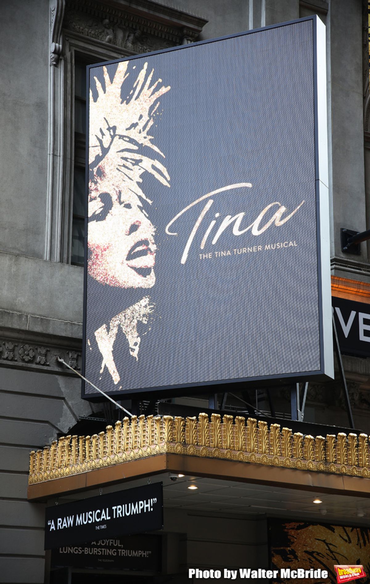 Theatre Marquee unveiling for 'Tina: The Tina Turner Musical' starring Adrienne Warren and Daniel J. Watts on September 11, 2019 at the Lunt-Fontanne Theatre in New York City.
 at 