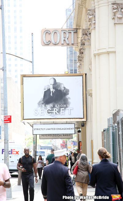 Theatre Marquee unveiling for "Derren Brown: Secret" on September 11, 2019 at the Cor Photo