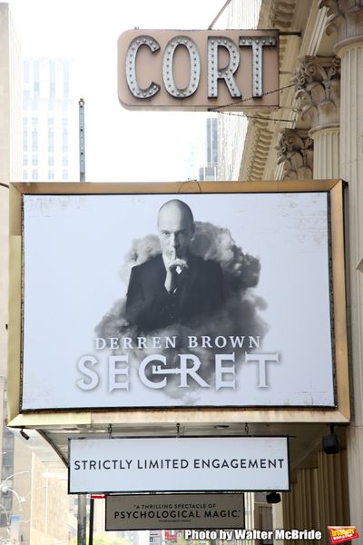 Theatre Marquee unveiling for "Derren Brown: Secret" on September 11, 2019 at the Cor Photo