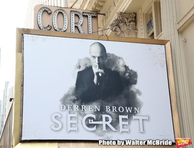 Theatre Marquee unveiling for "Derren Brown: Secret" on September 11, 2019 at the Cor Photo