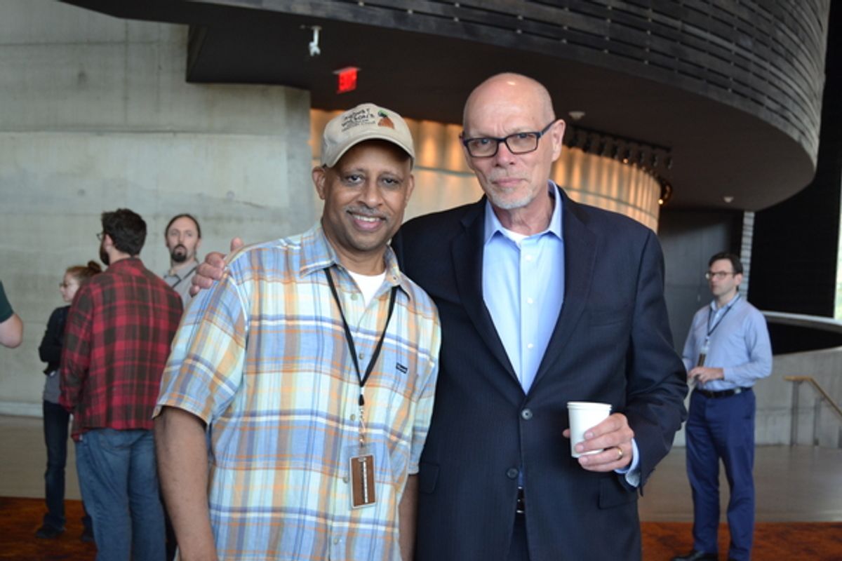 Ruben Santiago Hudson and Arenaâ€™s Executive Producer Edgar Dobi at Meet And Greet With The Company Of JITNEY At Arena Stage