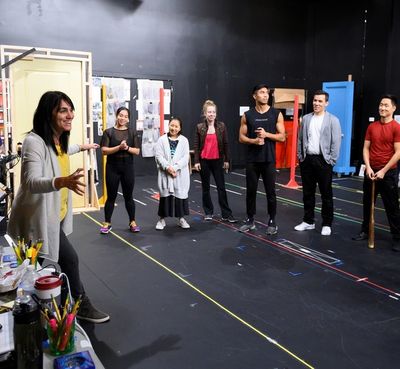 Leigh Silverman and the company Photo