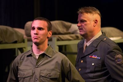 Travis Martinez (Seldridge) And John Munn (Sgt. Toomey) Photo