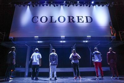 The cast of "Thoughts of a Colored Man" in the world premiere at Syracuse Stage. Sept Photo